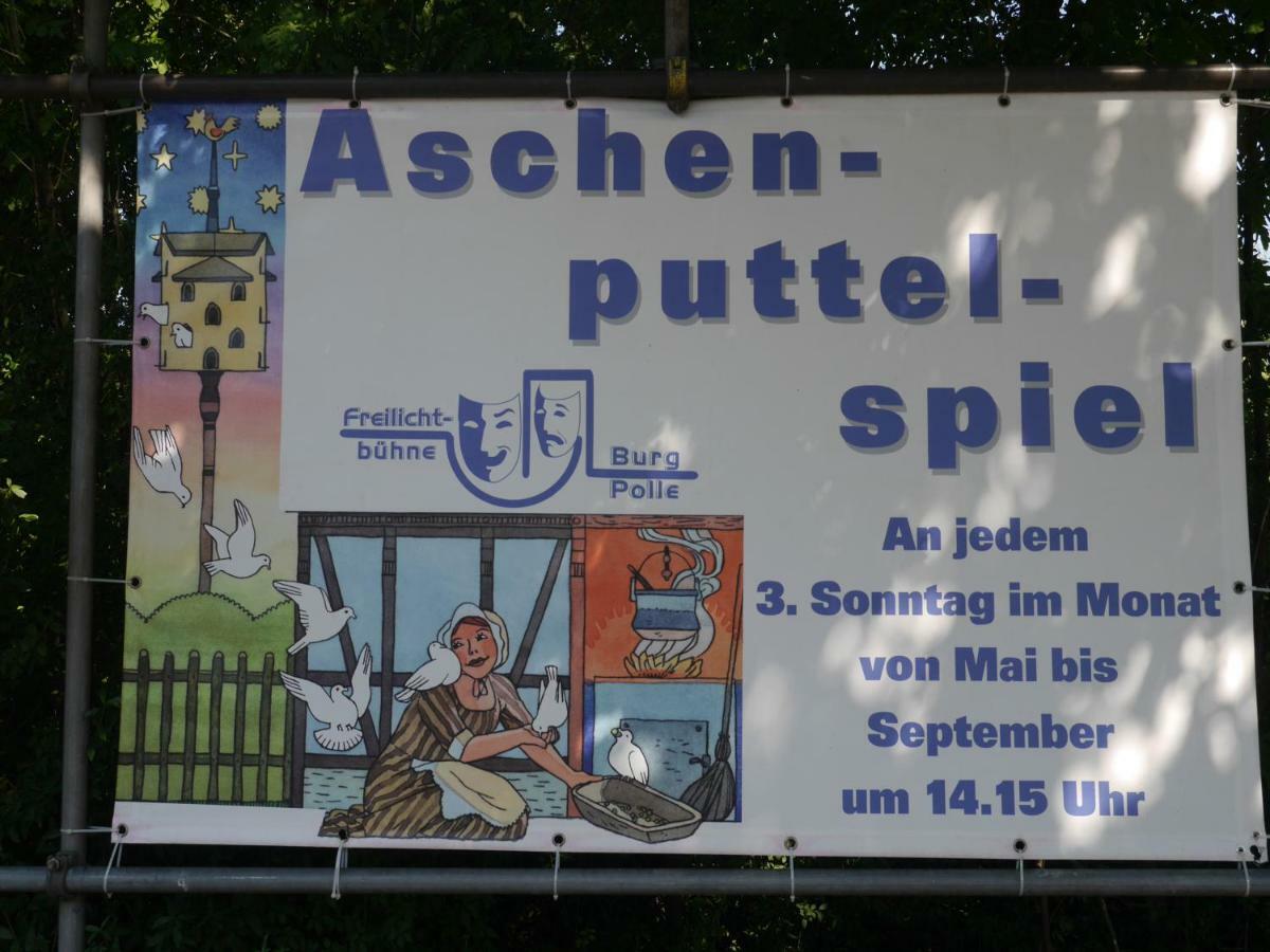 Ferienwohnung Weserblick Polle Exterior foto